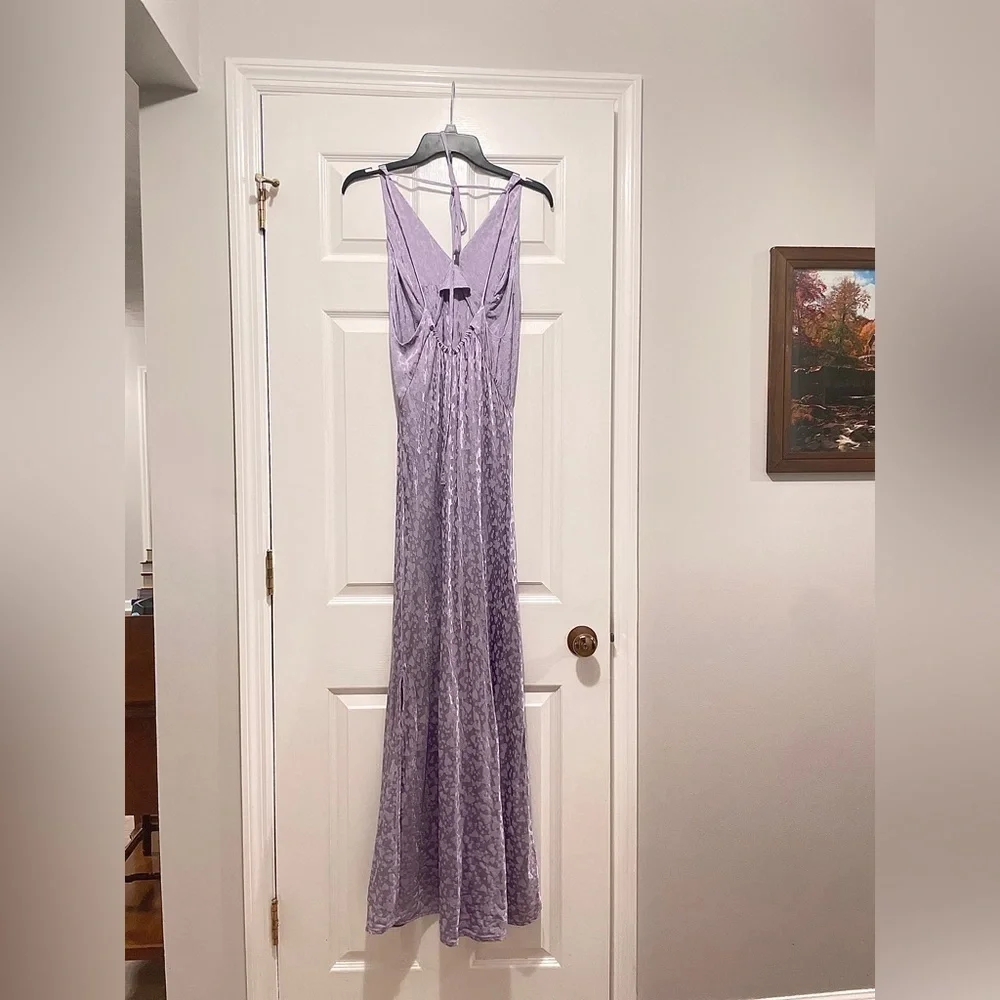 NEW TOPSHOP Heart Jacquard Satin Slip Dress Size 8 NWOT - Picture 7 of 10